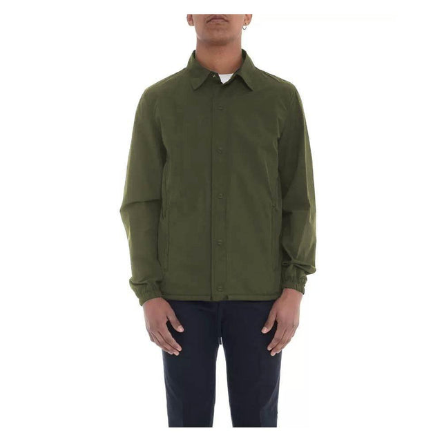 Herno Green Cotton Men Jacket - Hilstor