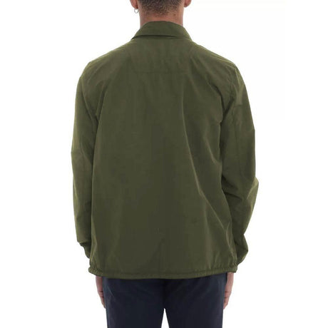 Herno Green Cotton Men Jacket - Hilstor