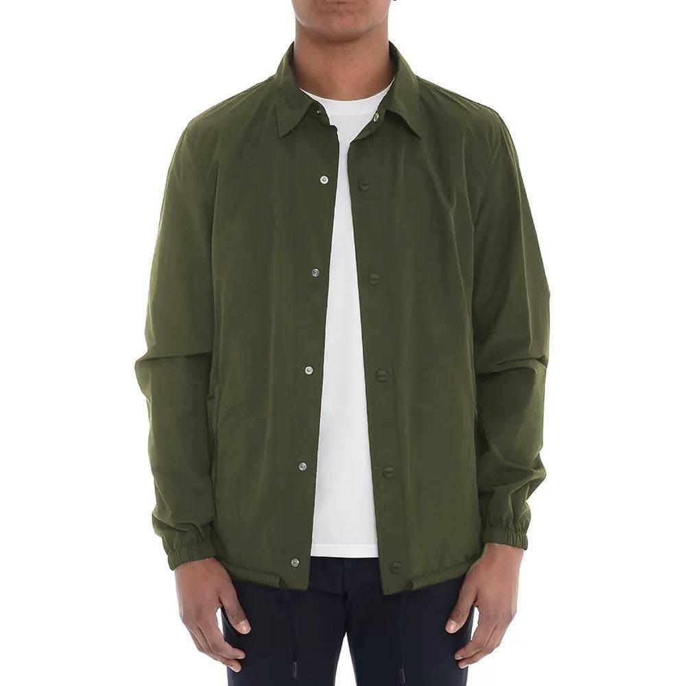 Herno Green Cotton Men Jacket - Hilstor