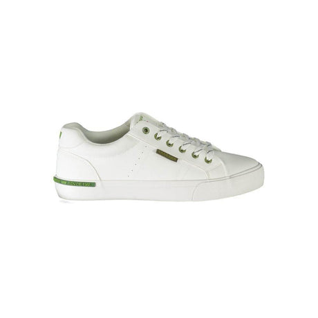 Carrera White Polyester Sneaker - Hilstor