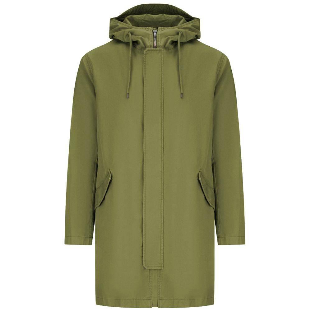 Herno Green Cotton Men's Jacket - Hilstor