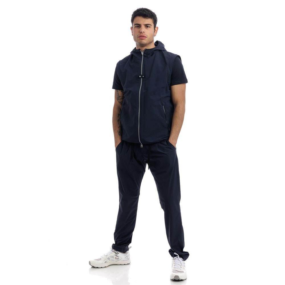 Herno Blue Nylon Men Jacket - Hilstor