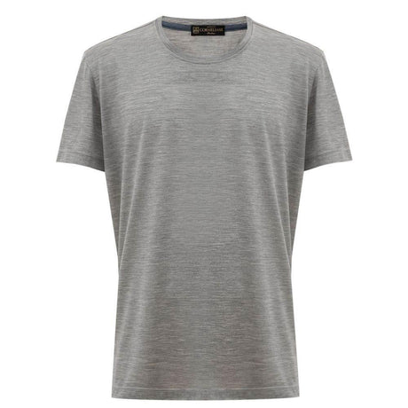 Corneliani Gray Silk T-Shirt - Hilstor