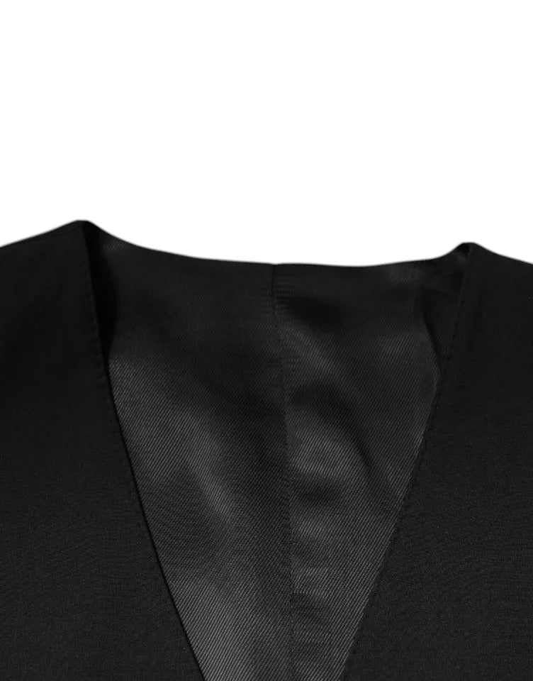 Dolce &amp; Gabbana sort uld formel kjole herre vest