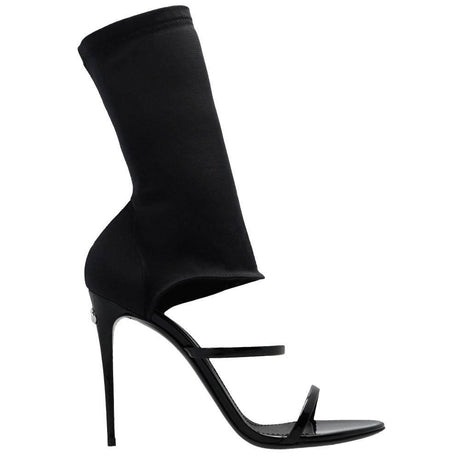 Dolce & Gabbana Black Nylon Sandal - Hilstor