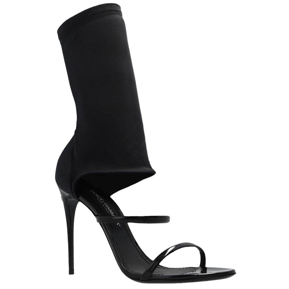 Dolce & Gabbana Black Nylon Sandal - Hilstor