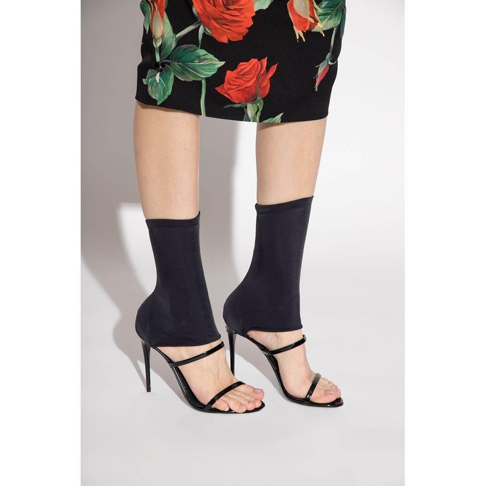 Dolce & Gabbana Black Nylon Sandal - Hilstor