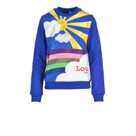 Love Moschino Blue Cotton Sweater - Hilstor