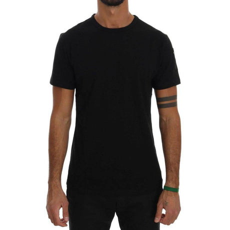 Daniele Alessandrini Black Cotton T-Shirt - Hilstor