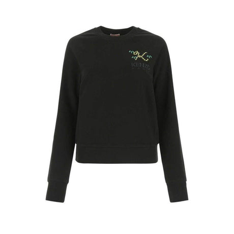 Kenzo Black Cotton Sweater - Hilstor