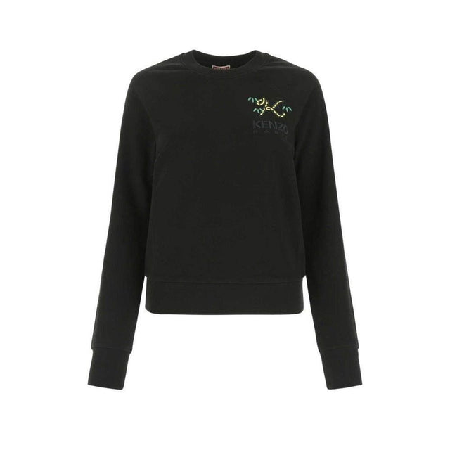 Kenzo Black Cotton Sweater - Hilstor
