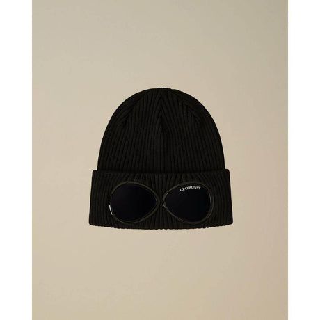 C.P. Company Black Wool Hats & Cap - Hilstor