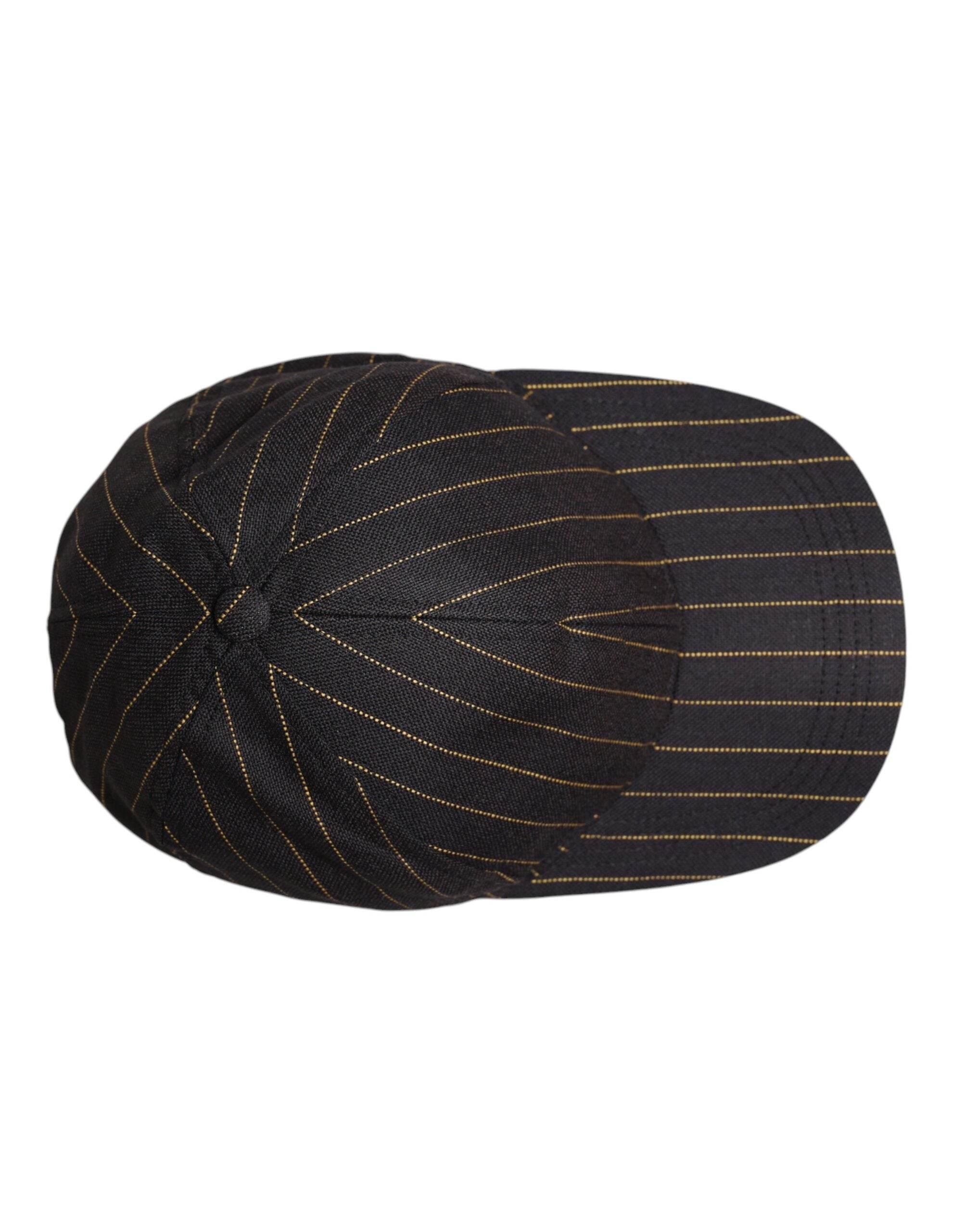 Dolce & Gabbana Brown Stripes Cotton 6 Panels Baseball Cap - Hilstor