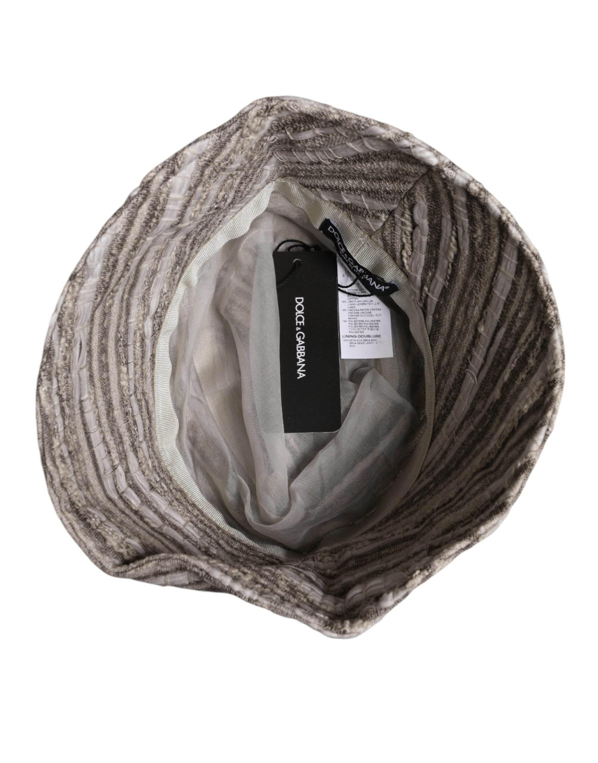Dolce & Gabbana Multicolor Stripes Cotton Bucket Cap - Hilstor