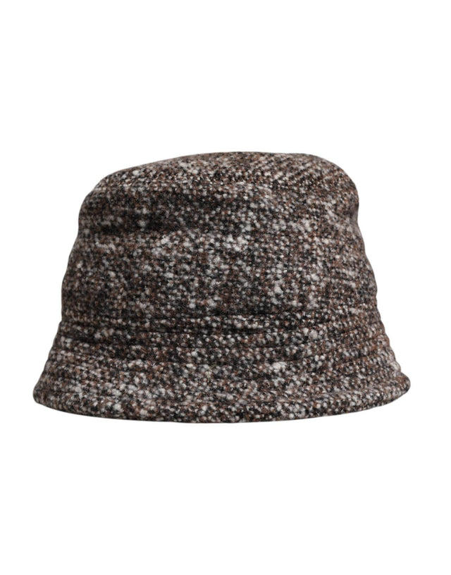 Dolce & Gabbana Brown Alpaca Wool Woven Bucket Hat - Hilstor