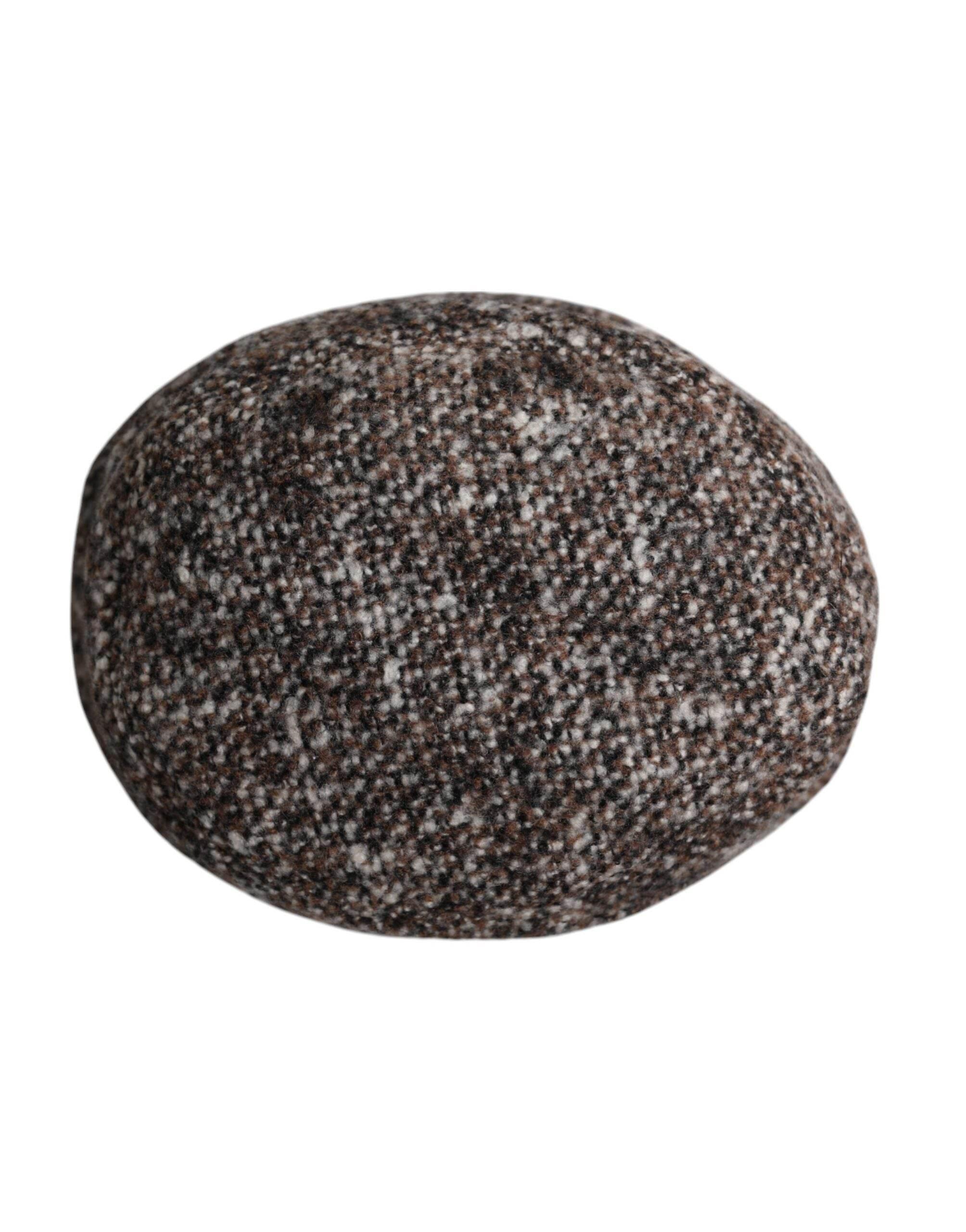 Dolce & Gabbana Brown Alpaca Wool Woven Bucket Hat - Hilstor