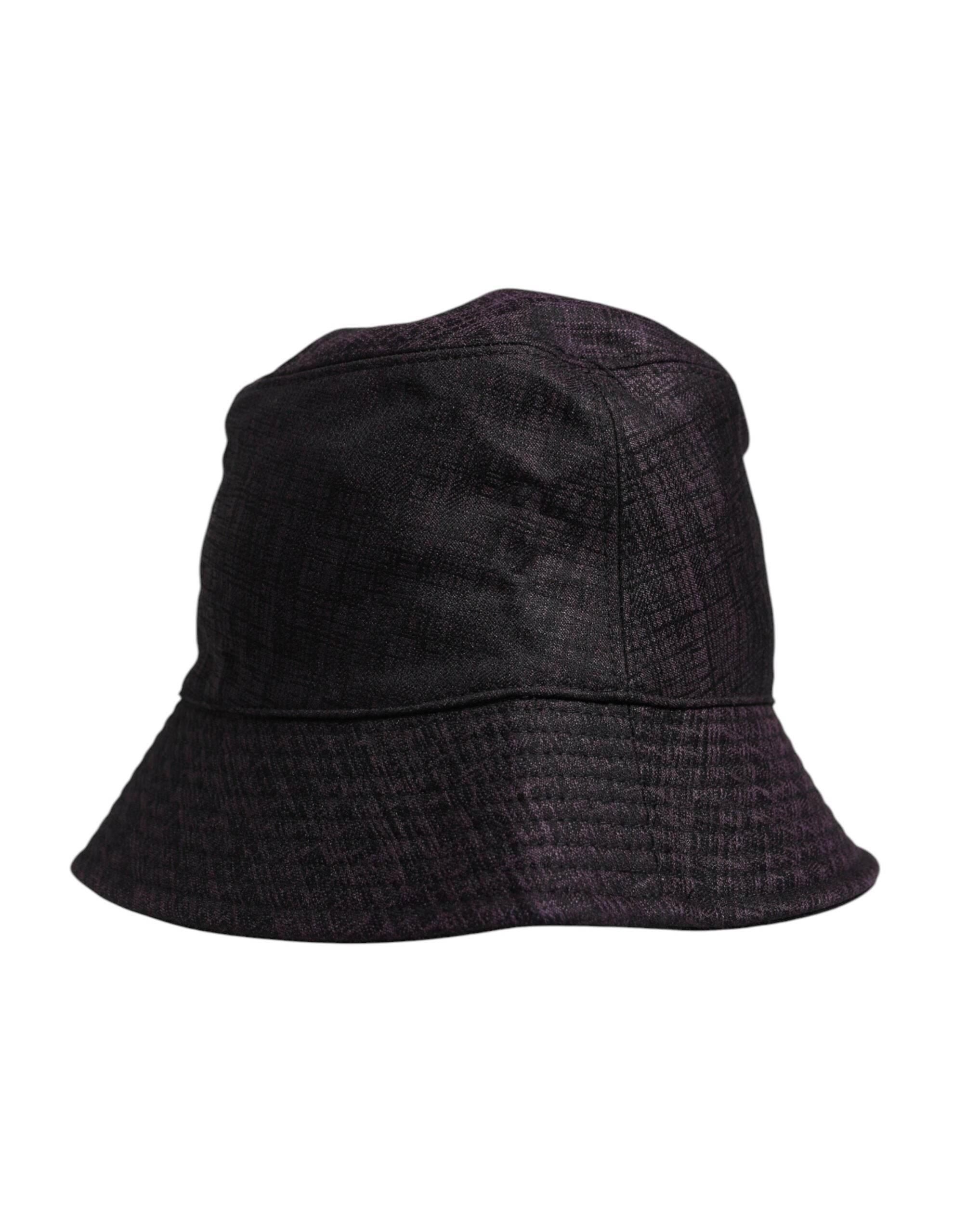 Dolce & Gabbana Black Wide Brim Nylon Bucket Hat - Hilstor
