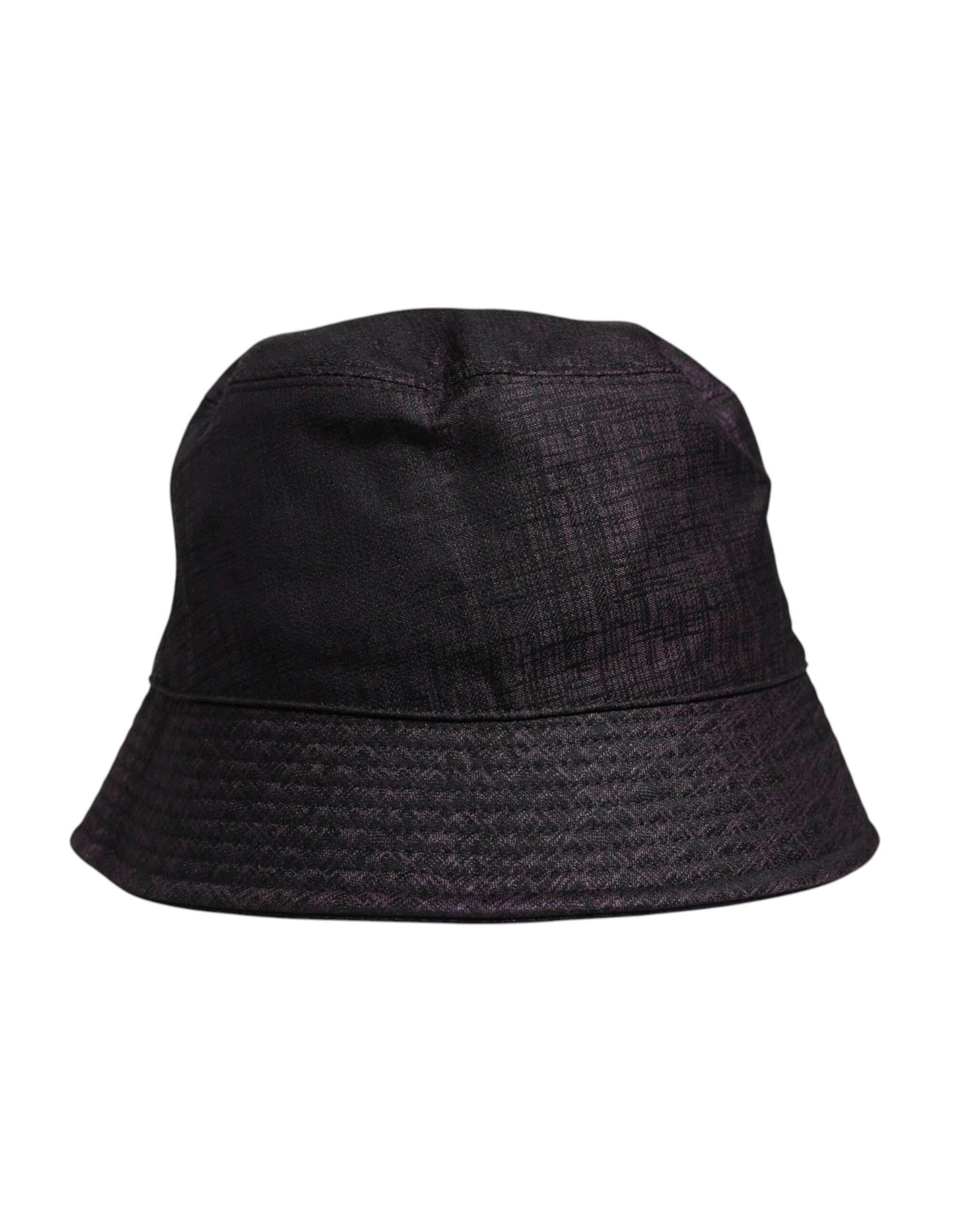 Dolce & Gabbana Black Wide Brim Nylon Bucket Hat - Hilstor