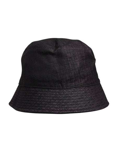 Dolce & Gabbana Black Wide Brim Nylon Bucket Hat - Hilstor