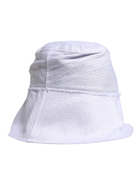 Dolce & Gabbana White Polyester Wide Brim Bucket Hat - Hilstor