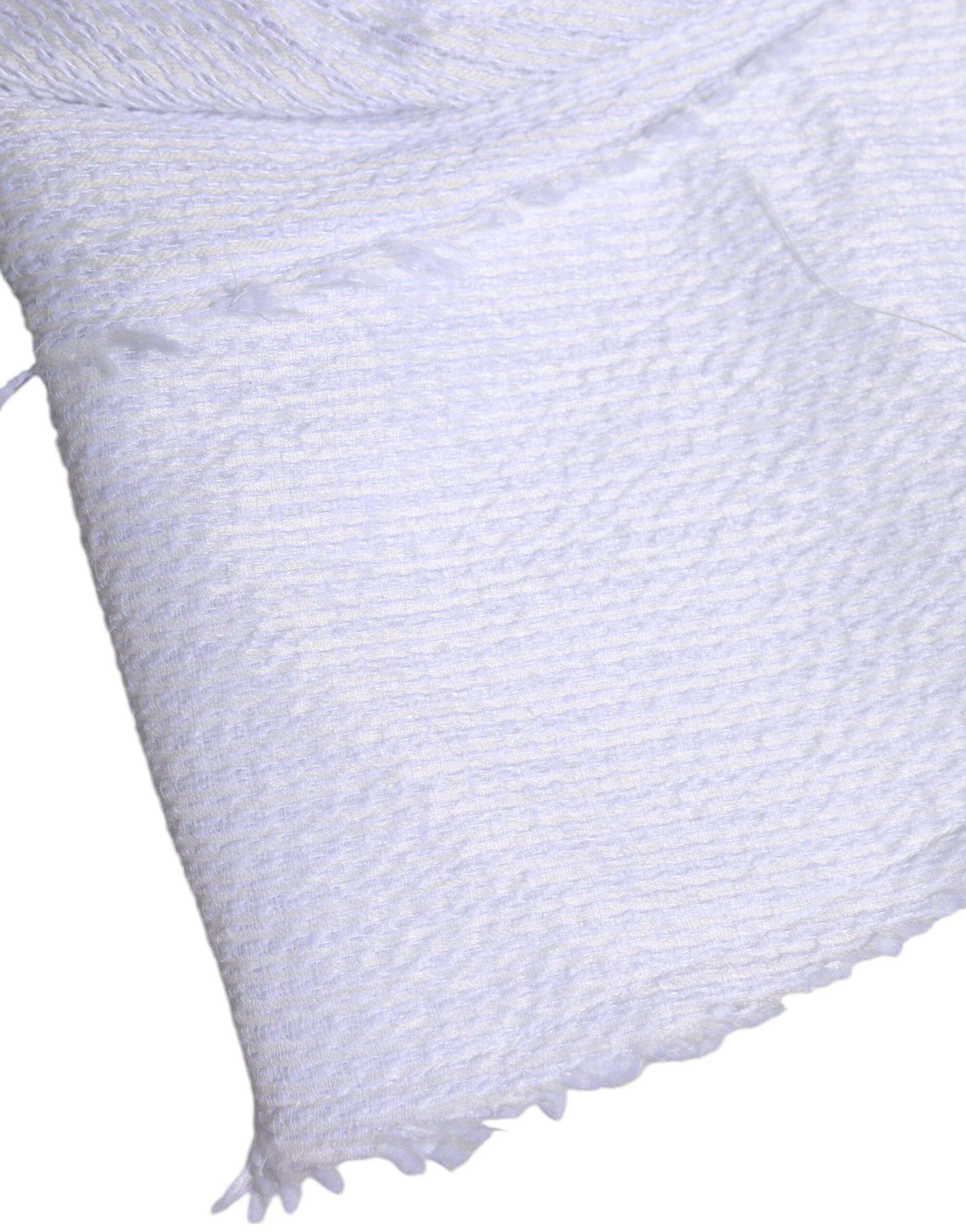 Dolce & Gabbana White Polyester Wide Brim Bucket Hat - Hilstor