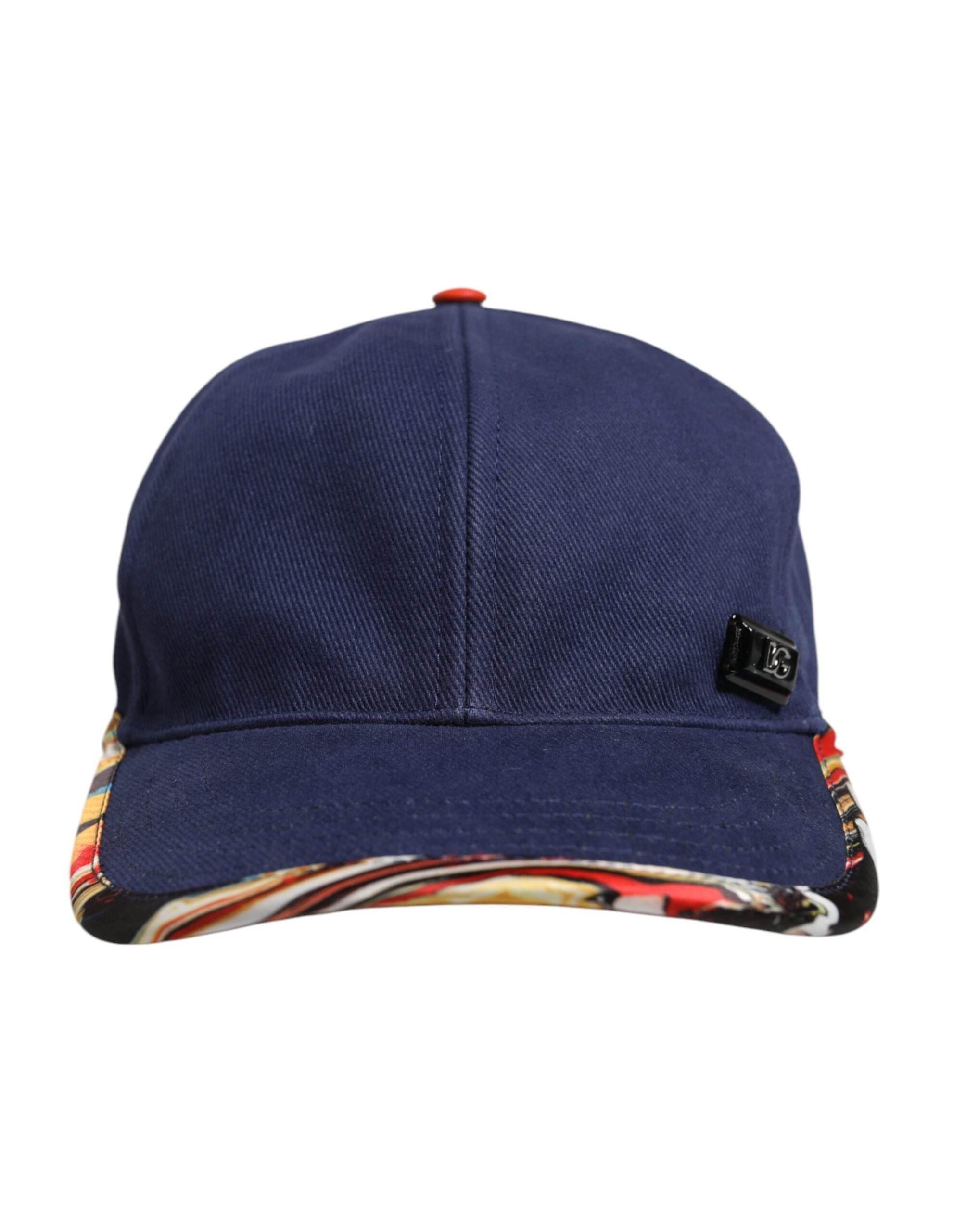 Dolce & Gabbana Blue Cotton 6 Panels Baseball Cap - Hilstor