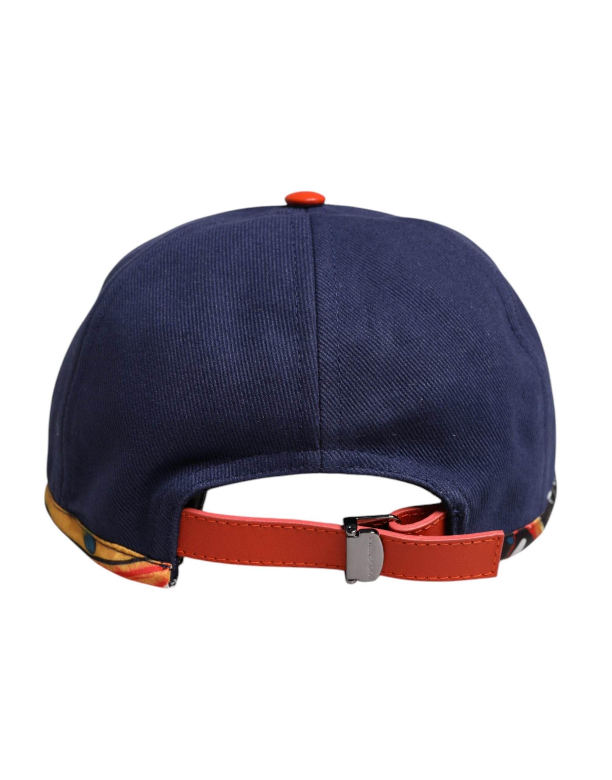 Dolce & Gabbana Blue Cotton 6 Panels Baseball Cap - Hilstor
