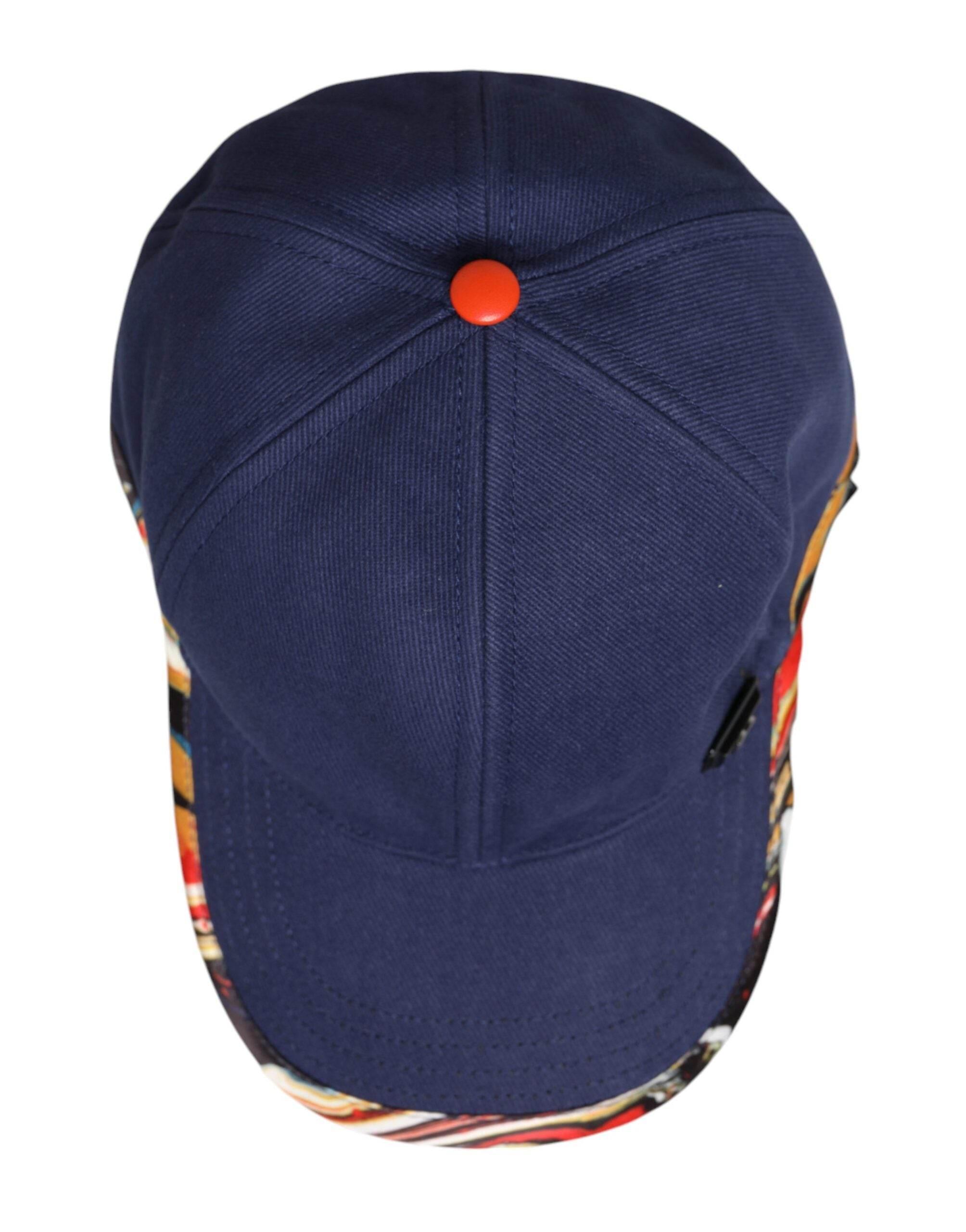 Dolce & Gabbana Blue Cotton 6 Panels Baseball Cap - Hilstor