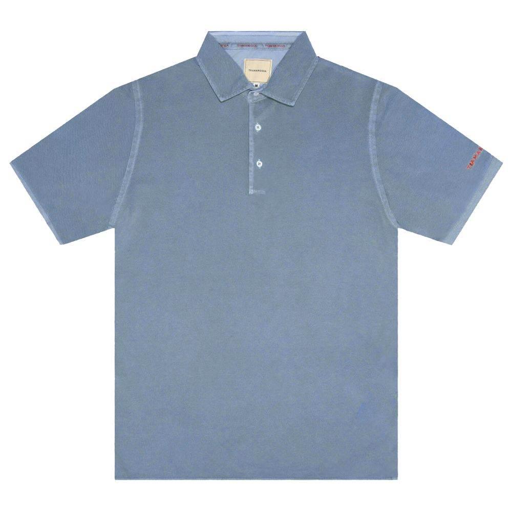 Tramarossa Light Blue Cotton Men Polo Shirt - Hilstor