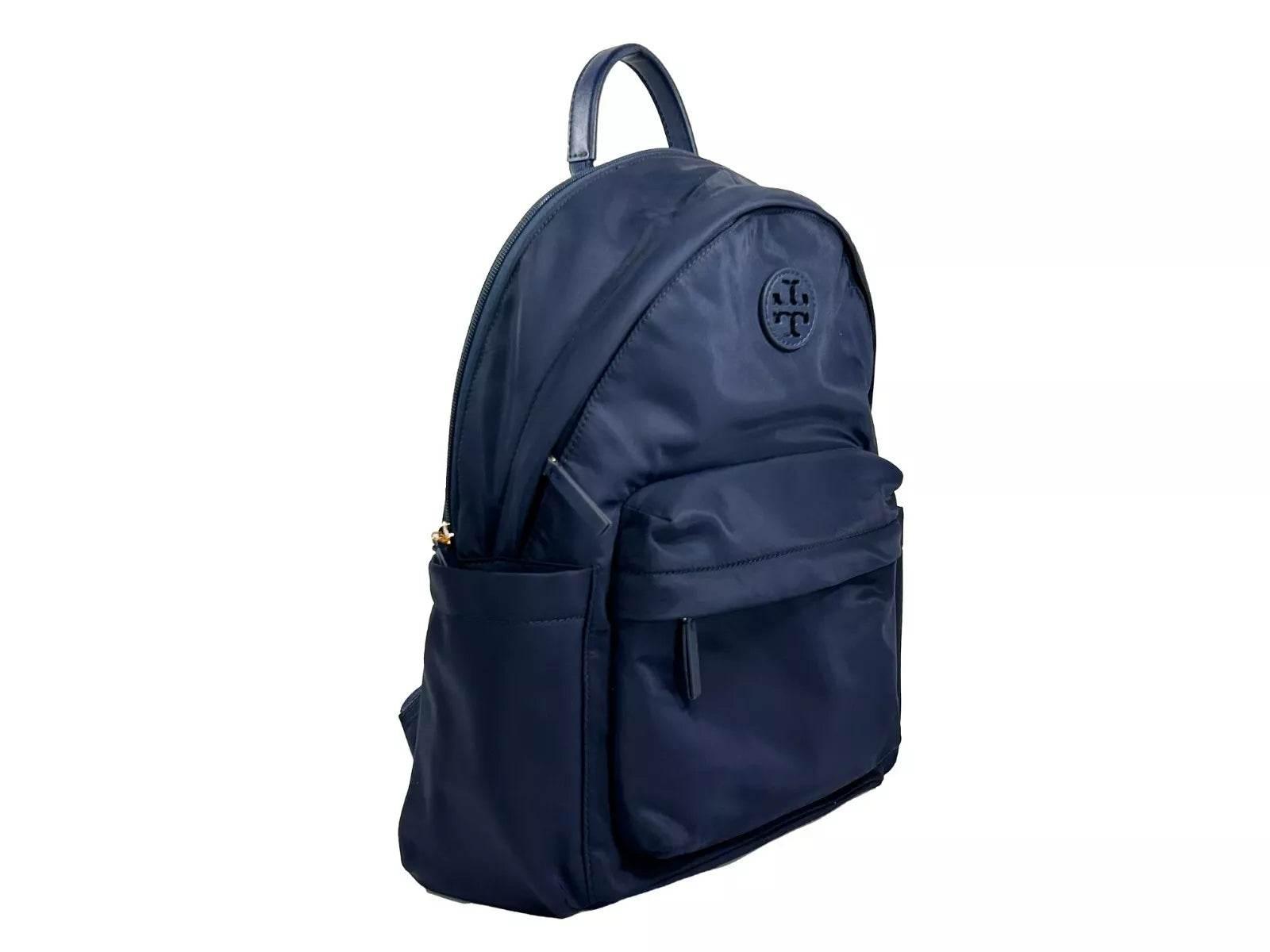 Tory Burch Navy Ella Nylon Backpack Bag 88368 - Hilstor
