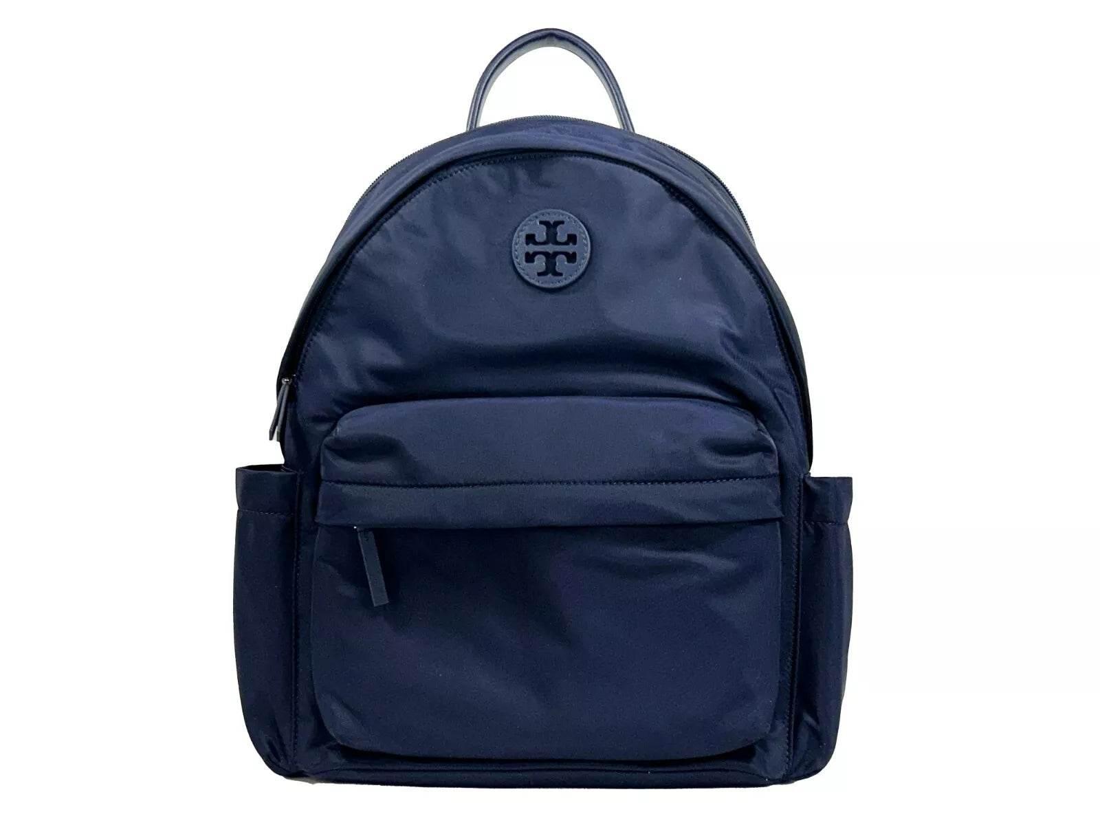 Tory Burch Navy Ella Nylon Backpack Bag 88368 - Hilstor