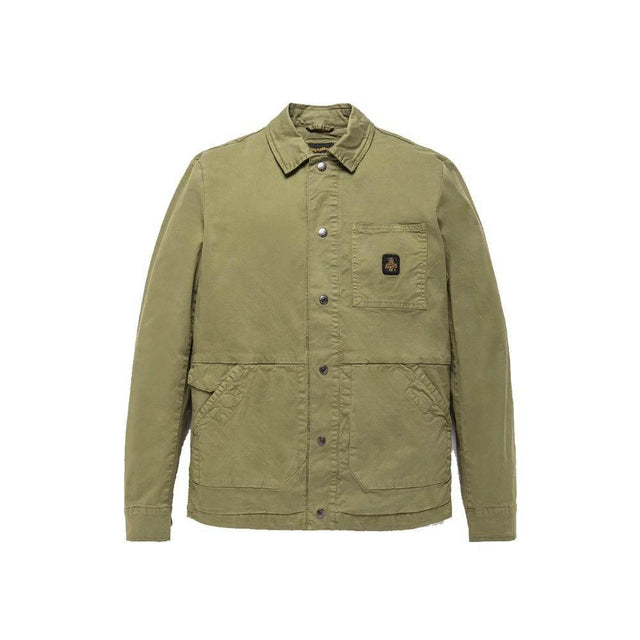 Refrigiwear Green Cotton Men Jacket - Hilstor