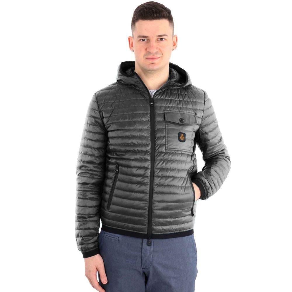 Refrigiwear Gray Nylon Men Jacket - Hilstor