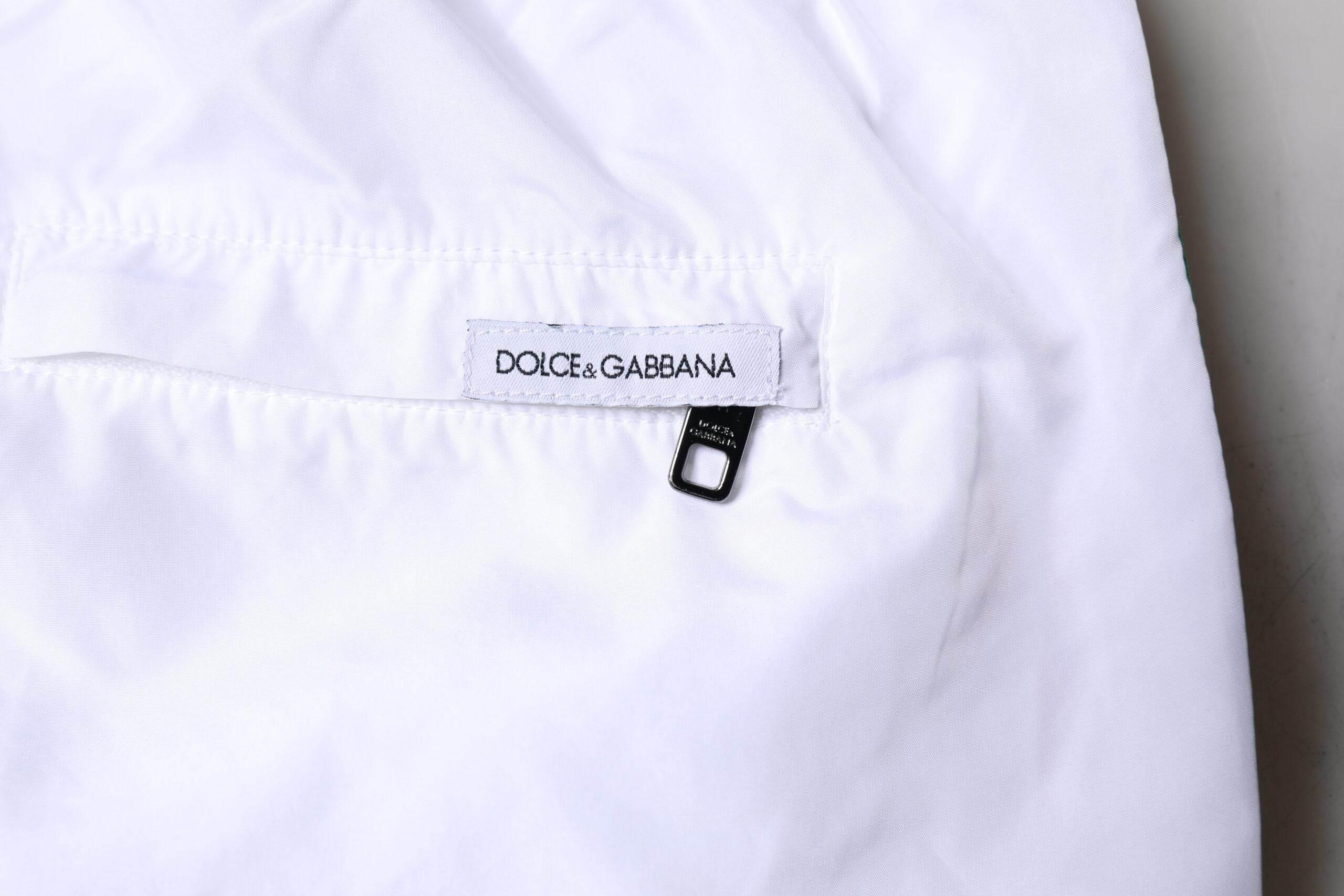 Dolce & Gabbana White Stripes Beachwear Shorts 2 Pc Swimwear - Hilstor