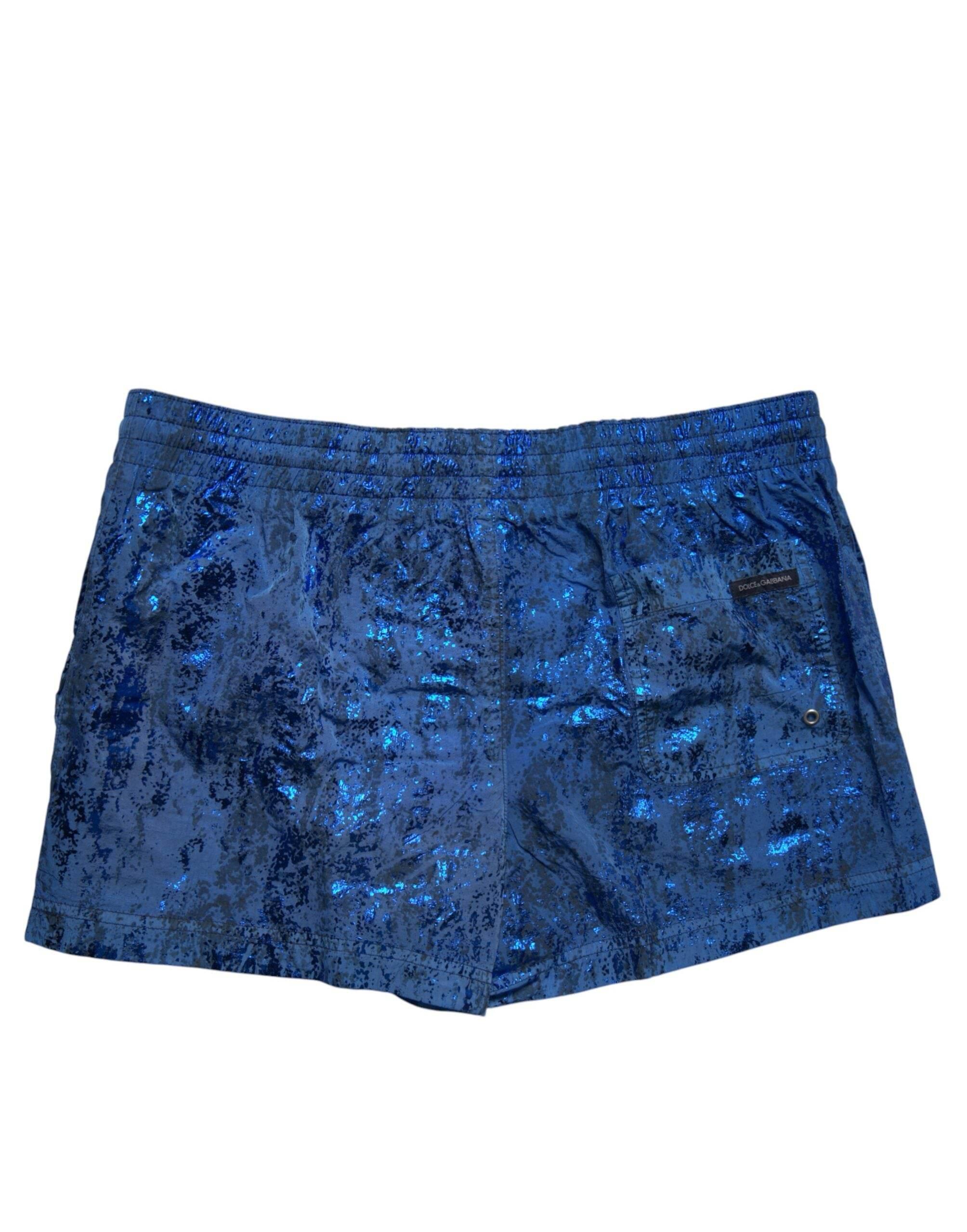 Dolce & Gabbana Blue Nylon Beachwear Swim Shorts 2Pc Swimwear - Hilstor