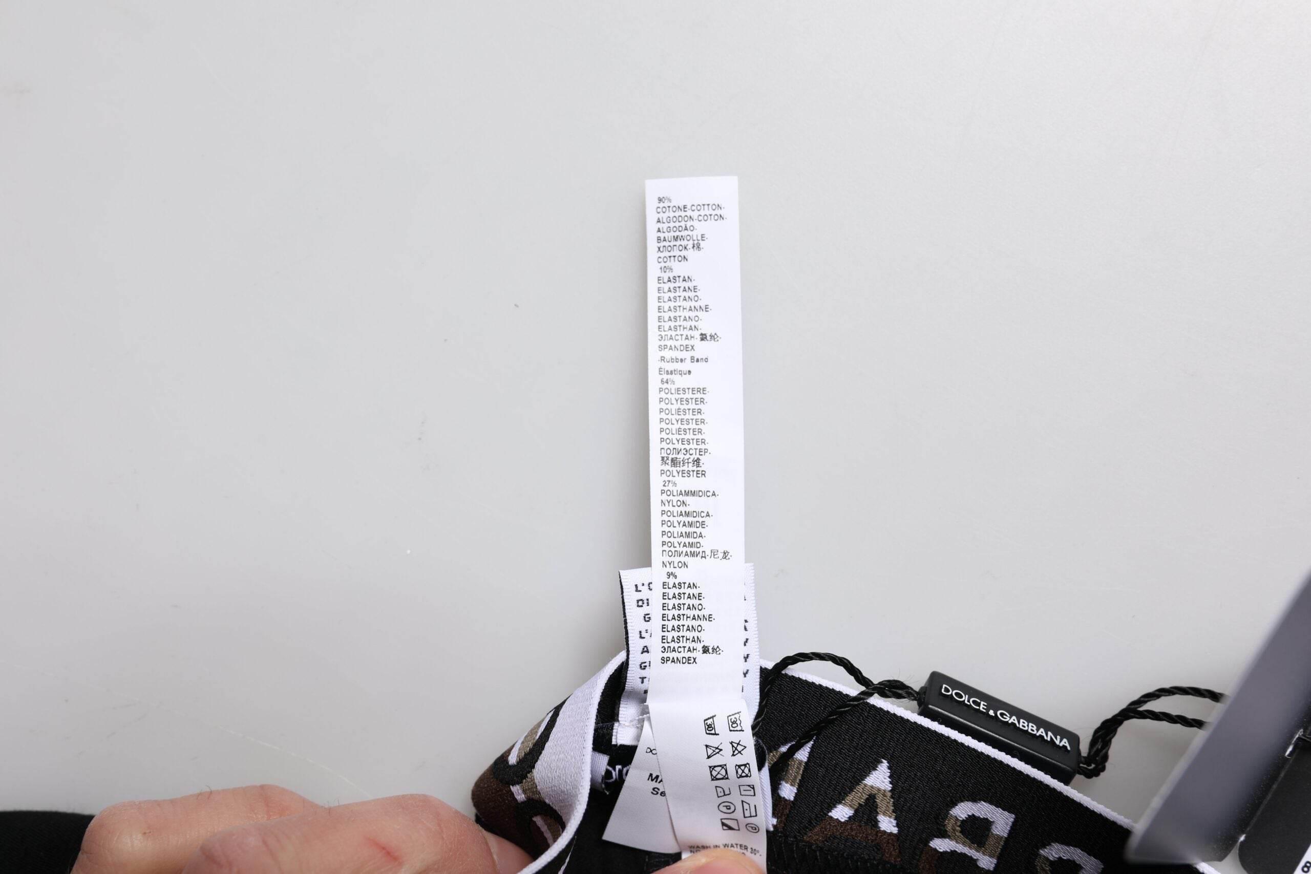 Dolce & Gabbana Black Cotton Stretch Regular Boxer Underwear - Hilstor