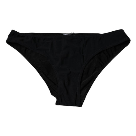 Dolce & Gabbana Black Nylon Stretch Mid Waist Panty Underwear - Hilstor