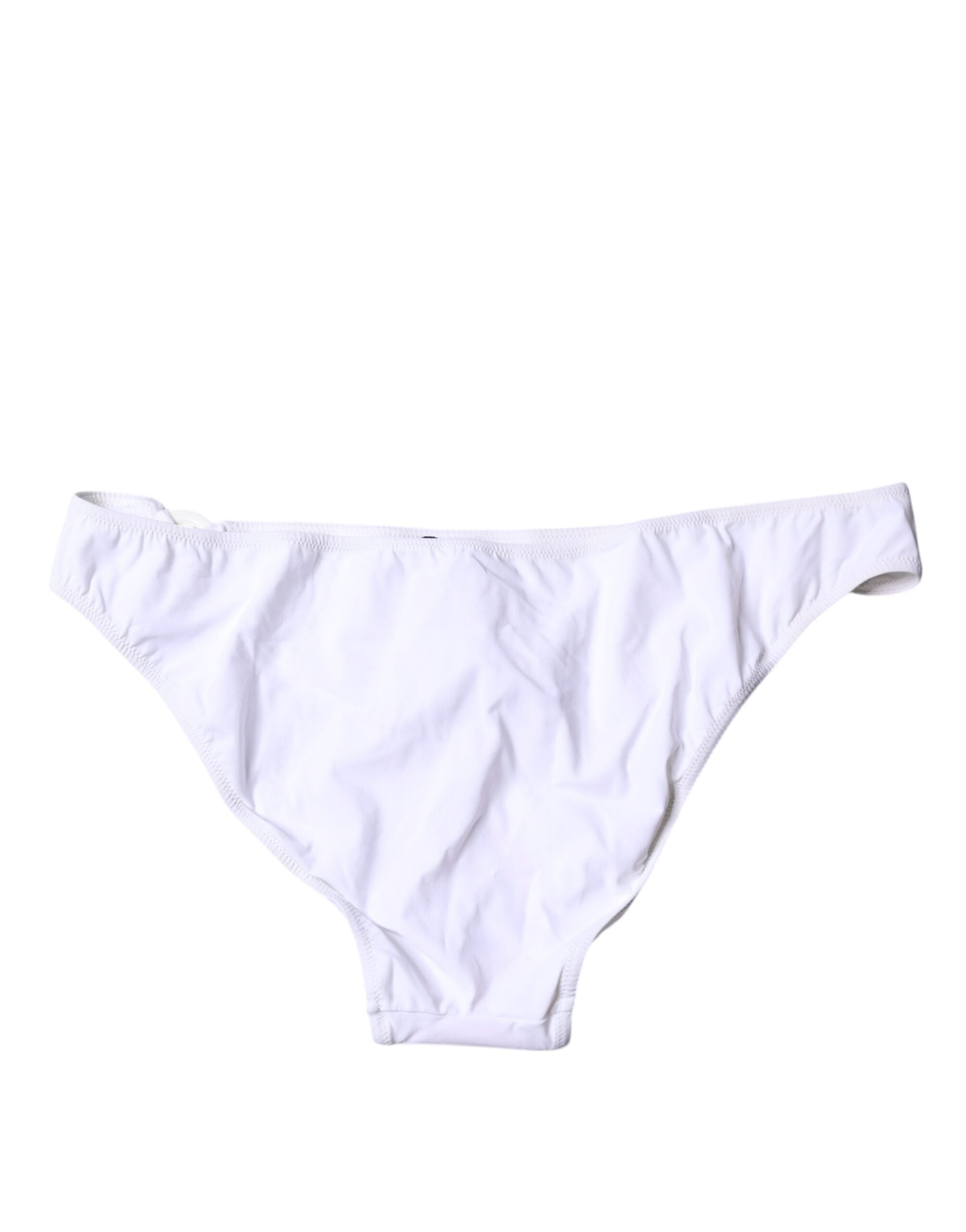 Dolce &amp; Gabbana White Nylon Beachwear Bikinibund Badetøj