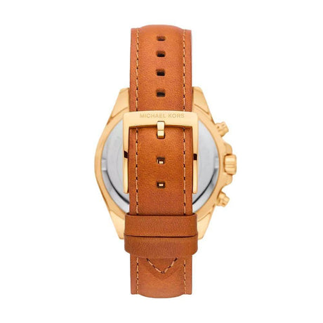 Michael Kors Brown Leather Watch - Hilstor