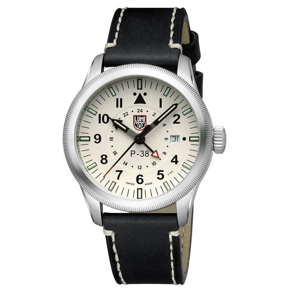Luminox Black Leather Watch - Hilstor