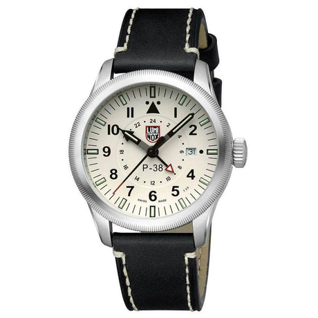 Luminox Black Leather Watch - Hilstor