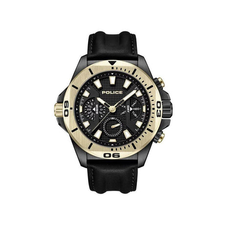 Police Black Artificial Leather Watch - Hilstor