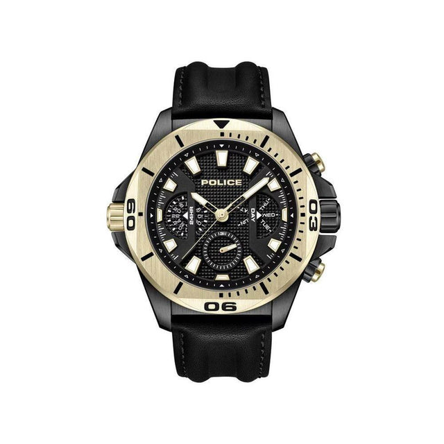 Police Black Artificial Leather Watch - Hilstor
