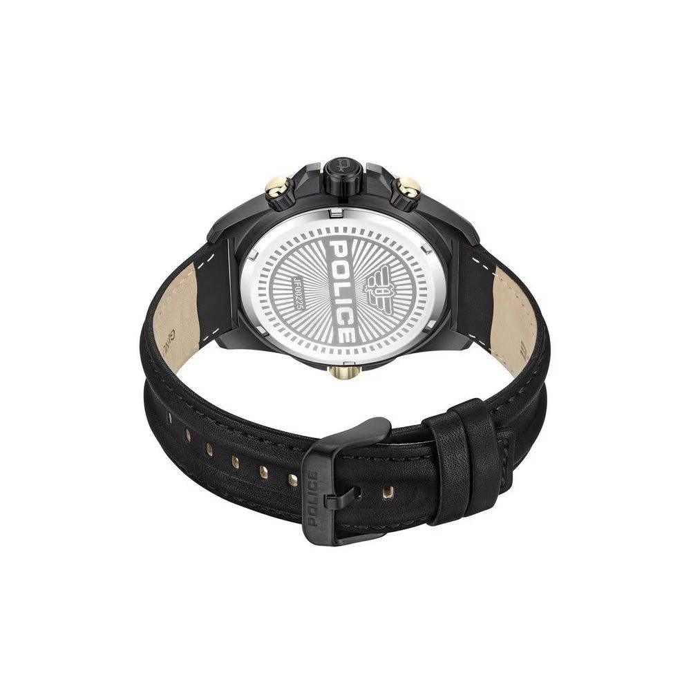 Police Black Artificial Leather Watch - Hilstor