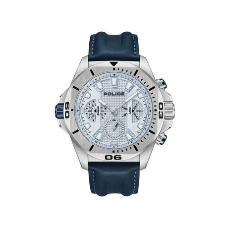 Police Blue Artificial Leather Watch - Hilstor