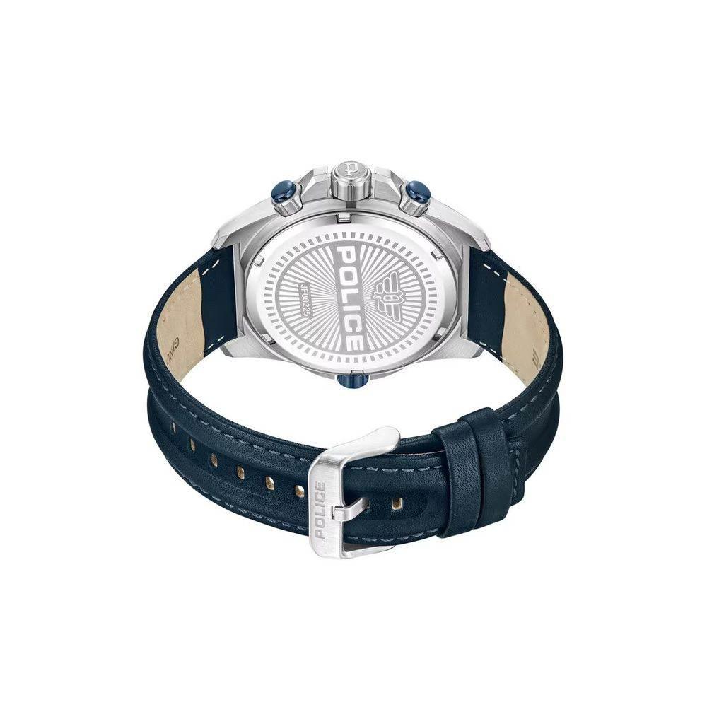 Police Blue Artificial Leather Watch - Hilstor