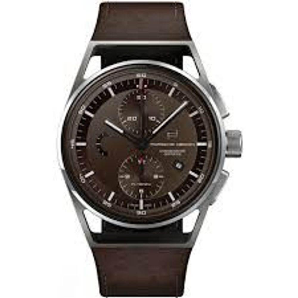 Porsche Design Brown Leather Watch - Hilstor