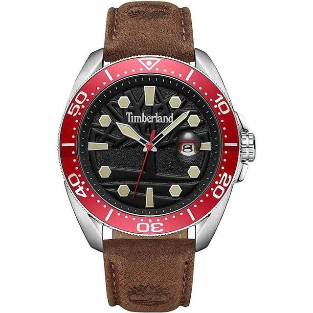 Timberland Brown Leather Watch - Hilstor