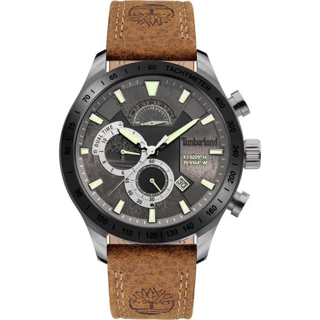 Timberland Brown Leather Watch - Hilstor