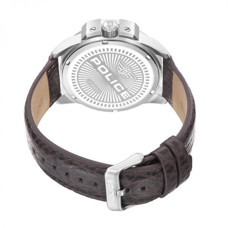 Police Brown Leather Watch - Hilstor